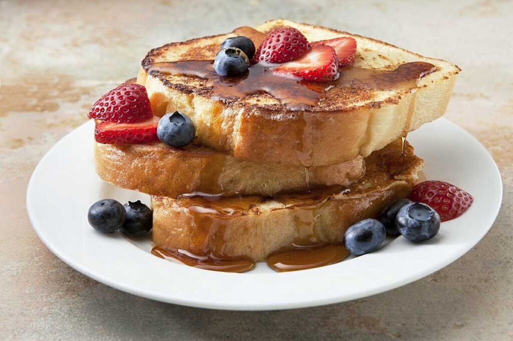 Halal French Toast with Berries
